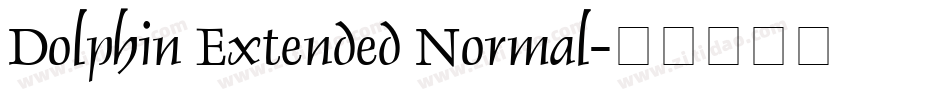 Dolphin Extended Normal字体转换